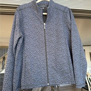 Talbots Women's Leopard Print Jacket - Gray